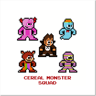 Cereal Monster Squad 8bit Pixel Art Posters and Art